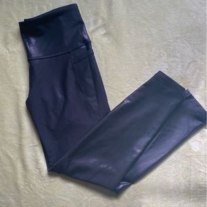 Old Navy PowerSoft Shine Leggings - Black, Size Medium